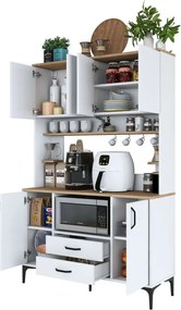 Jedy Walnut and White szekrény