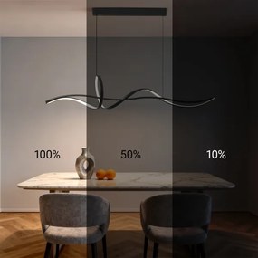 Brilagi - Dimmelhető LED függeszték kábellel SIGNATURE LED/55W/230V 120x23 cm fekete + távirányító
