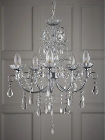 Endon glamour klasszikus fürdőszobai lámpa tabitha króm átlátszó end61384 IP44