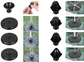 Világító LED napelemes kerti szökőkút - Gardlov