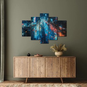 Kép - Nagyváros, olajfestmény (150x105 cm)