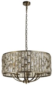 Searchlight 6588-8AB - Csillár láncon BIJOU 8xE14/60W/230V réz