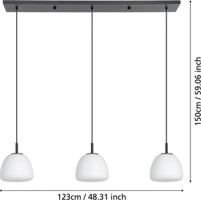Függeszték Fekete BALMES EGLO 390202