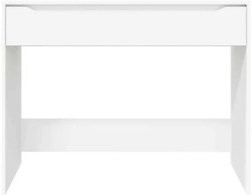 vidaXL Asztal fiókkal tárolóval Fehér 100 x 50 x 78 cm Faanyag