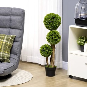 Műnövény, buxus, cserépben 90cm magas