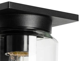 Modern fali lámpa fekete IP54 - Marshall