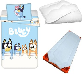 Bluey Sweet Dreams gyerek, ovis ágyneműhuzat, derékalj és paplan/párna szett 100x135 cm 40x60 cm