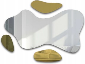 Loop Dekorációs tükör szett arany dekorlappal 80X60