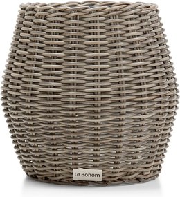 Grande Fiore mesterséges rattan kerti kaspó- Le Bonom