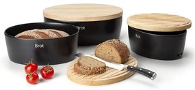 Continenta C3732 - Kenyértartó 13,5x36 cm fekete/bézs