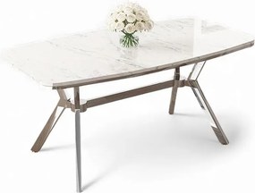 Esla - White Marble, Chrome