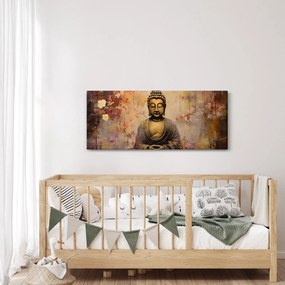 Kép - Buddha, festészet (120x50 cm)