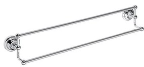 Ezüstszínű törölközőtartó, 66,5 x 12,5 cm