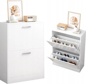 Cipősszekrény Fehér Gardróbszekrény Cipősszekrény Loft Komód Modern 60 CM