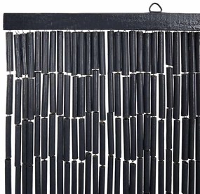 rovaros ajtófüggöny Sötétszürke 56x185 cm bambusz