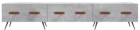 betonszürke szerelt fa TV-szekrény 150 x 36 x 50 cm