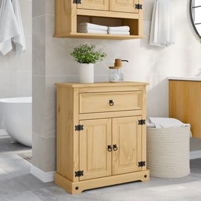 Corona tömör fenyőfa fürdőszobaszekrény 70 x 33 x 80 cm