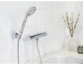 WENKO 24918100 - BASIC LINE zuhanyfej, 9,5 x 9,5 cm, fényes króm/ezüst