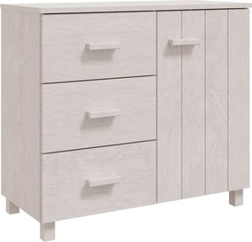 vidaXL HAMAR fehér tömör fenyőfa tálalószekrény 90 x 40 x 80 cm