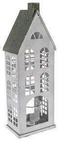 Fém gyertyatartó Green House, 20 x 14 x 44 cm, 44 cm