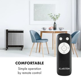 Thermaxx Heatstream, olajradiátor, 2500 W, 5 - 35 °C, 24-órás időzítő, fekete