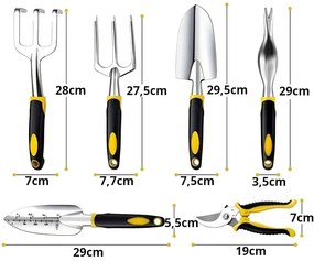 Kerti szerszámkészlet - 6 darabos