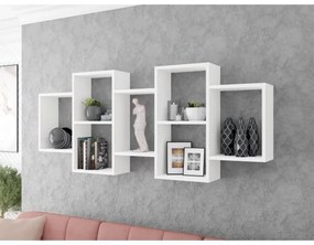 Fali polc TRIO 65x161 cm fehér