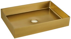 Countertop washbasin SAT Aurum 55x38 cm brushed gold