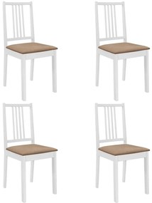5-részes fehér MDF étkezőgarnitúra