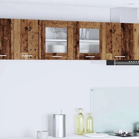 Függő szekrény Riga Régi fa és fehér 80 x 31 x 40 cm Faanyag