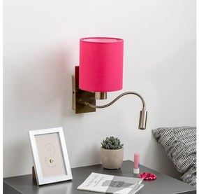 Brilagi - LED Fali lámpa NUBILA 1xE27/25W/230V + LED/3W réz/rózsaszín