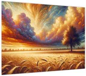 Kép – Fa a mezőn (70x50 cm)