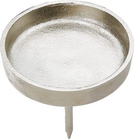 ADVENT koszorúba szúrható gyertyatartó, ezüst Ø8cm, 4 db-os szett