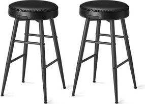 Ekho bárszékek 2db-os készlet, konyhai székek, fekete