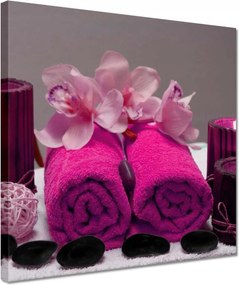 Vászonkép 30x30 Őrült törölköző Fukszia