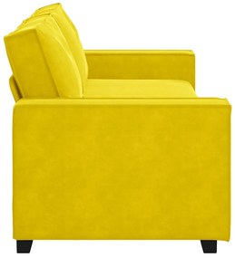 vidaXL 3 személyes sárga bársony kanapé 180 cm