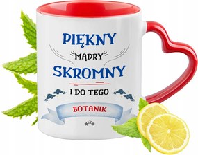 Botanikusoknak Piros Bögre Szív Alakú Füllel Ajándék