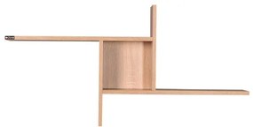 Fali polc 50x100 cm barna
