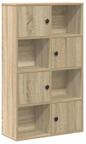 sonoma tölgy színű szerelt fa könyvespolc 60x24x101,5 cm