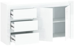 Komód Leona 2D3S (fényes fehér). 1053001