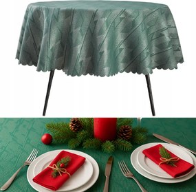 Abrosz Foltálló Kerek 110 CM Zöld Ezüst Karácsonyi Kör