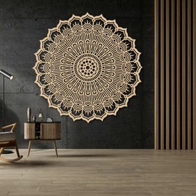 Fából készült mandala a falon | PERKO