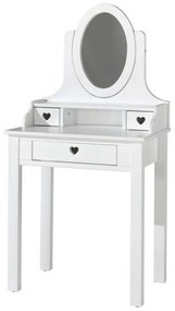 Amori fehér fésülködőasztal, magasság 136 cm - Vipack