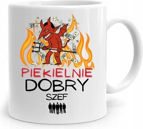 Bögre Ajándék Főnöknek Pokolian Jó Főnök fényképes nyomtatással