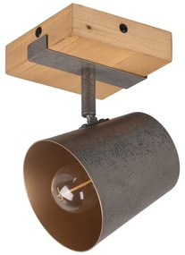 Sötétszürke-natúr színű spotlámpa Bell – Trio