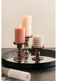 Art barna üveg gyertyatartó - PT LIVING