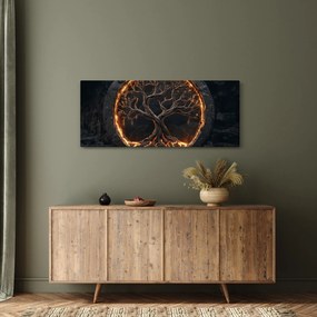 Kép – Életfa lávában I. (120x50 cm)