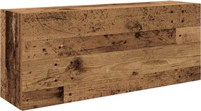 vidaXL antik fa színű szerelt fa fali fürdőszobaszekrény 100x25x40 cm