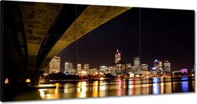Vászonkép 120x60 Éjszakai kép híddal