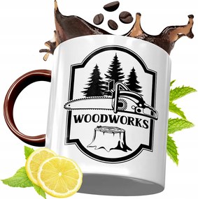 Bordó Bögre Favágónak Születésnapi Ajándék fényképes nyomattal